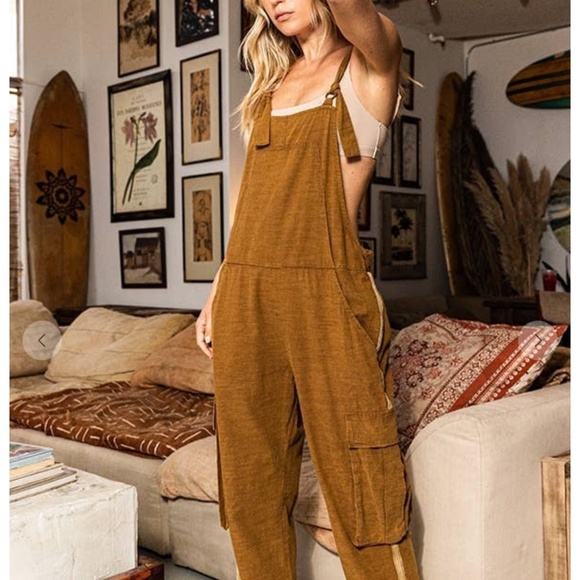 BUCKET LIST “ Jona ” BUCKET LIST Cargo Style Overall One Piece - Picture 4 of 6